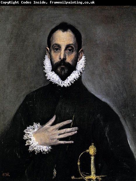 El Greco Nobleman with his Hand on his Chest